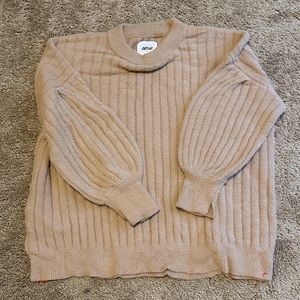 Aerie buttercream crew sweater